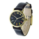 Marc Jacobs Roxy Black Dial Black Leather Strap Watch for Women - MJ1592 Authentic Buy Shop Now
