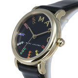Marc Jacobs Roxy Black Dial Black Leather Strap Watch for Women - MJ1592 Authentic Buy Shop Now