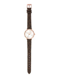 Michael Kors Pyper Quartz Silver Dial Brown Leather Strap Watch for Women - MK1036 Authentic Buy Shop Now
