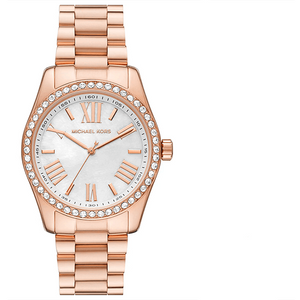 Michael Kors Lexington White Dial Rose Gold Steel Strap Watch for Women - MK1088 Authentic Buy Shop Now