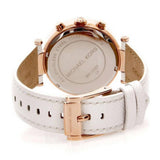 Michael Kors Parker White Diamonds Dial White Leather Strap Watch for Women - MK2281 Authentic Buy Shop Now