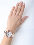 Michael Kors Parker White Diamonds Dial White Leather Strap Watch for Women - MK2281 Authentic Buy Shop Now