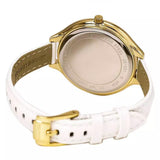 Michael Kors Slim Runway Quartz Gold Dial White Leather Strap Watch For Women - MK2389 Authentic Buy Shop Now