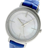 Michael Kors Cinthia Mother of Pearl Dial Blue Leather Strap Watch for Women - MK2661 Authentic Buy Shop Now