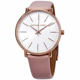 Michael Kors Pyper Quartz White Dial Pink Leather Strap Watch For Women - MK2741 Authentic Buy Shop Now