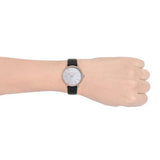 Michael Kors Pyper Quartz White Dial Black Leather Strap Watch For Women - MK2834 Authentic Buy Shop Now