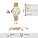 Michael Kors Addyson Quartz Gold Dial Gold Leather Strap Watch for Women - MK2952 Authentic Buy Shop Now