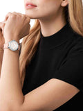 Michael Kors Camille Three-Hand Crystals White Dial Pink Leather Strap Watch for Women - MK2963 Authentic Buy Shop Now