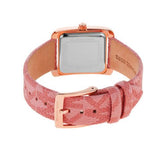Michael Kors Emery Quartz Diamonds Red Dial Pink Leather Strap Watch For Women - MK2966 Authentic Buy Shop Now