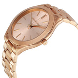 Michael Kors Slim Runway Rose Gold Dial Rose Gold Steel Strap Watch for Women - MK3197 Authentic Buy Shop Now
