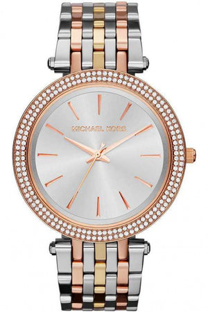 Michael Kors Darci Silver Dial Two Tone Stainless Steel Strap Watch for Women - MK3203 Authentic Buy Shop Now