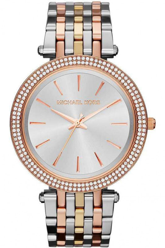 Michael Kors Darci Silver Dial Two Tone Stainless Steel Strap Watch for Women - MK3203 Authentic Buy Shop Now