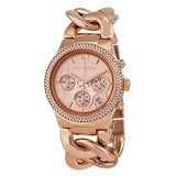 Michael Kors Runway Rose Gold Dial Rose Gold Steel Strap Watch for Women - MK3247 Authentic Buy Shop Now