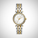 Michael Kors Darci White Dial Two Tone Steel Strap Watch for Women - MK3323 Authentic Buy Shop Now