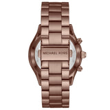 Michael Kors Runway Quartz Brown Dial Brown Steel Strap Watch For Women - MK3418 Authentic Buy Shop Now