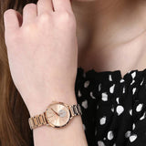 Michael Kors Portia Rose Gold Dial Rose Gold Steel Strap Watch for Women - MK3640 Authentic Buy Shop Now