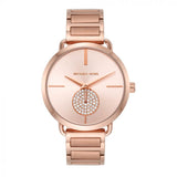 Michael Kors Portia Rose Gold Dial Rose Gold Steel Strap Watch for Women - MK3640 Authentic Buy Shop Now