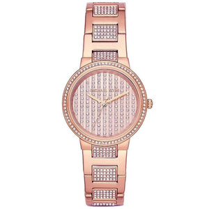 Michael Kors Gabbi Rose Gold Dial Rose Gold Steel Strap Watch For Women - MK3986 Authentic Buy Shop Now