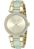 Michael Kors Delray Rose Gold Dial Two Tone Steel Strap Watch for Women - MK4317 Authentic Buy Shop Now