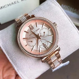Michael Kors Sofie Quartz Rose Gold Dial Rose Gold Steel Strap Watch For Women - MK4354 Authentic Buy Shop Now
