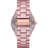 Michael Kors Slim Runway Pink Dial Pink Steel Strap Watch For Women - MK4456 Authentic Buy Shop Now