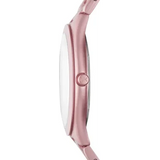 Michael Kors Slim Runway Pink Dial Pink Steel Strap Watch For Women - MK4456 Authentic Buy Shop Now