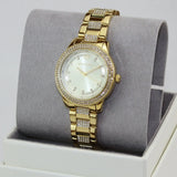 Michael Kors Tibby Three-Hand Glitz Gold Dial Gold Steel Strap Watch for Women - MK4575 Authentic Buy Shop Now