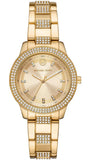 Michael Kors Tibby Three-Hand Glitz Gold Dial Gold Steel Strap Watch for Women - MK4575 Authentic Buy Shop Now