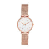 Michael Kors Pyper Quartz Mother of Pearl White Dial Rose Gold Mesh Strap Watch For Women - MK4588 Authentic Buy Shop Now
