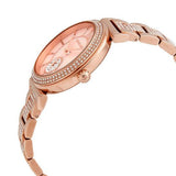 Michael Kors Abbey Three-Hand Analog Crystals Rose Gold Dial Rose Gold Steel Strap Watch for Women - MK4617 Authentic Buy Shop Now