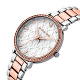 Michael Kors Pyper Quartz White Dial Two Tone Steel Strap Watch For Women - MK4667 Authentic Buy Shop Now