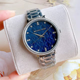 Michael Kors Pyper Blue Dial Silver Steel Strap Watch For Women - MK4671 Authentic Buy Shop Now