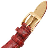Michael Kors Emery Quartz Diamonds Silver Dial Red Leather Strap Watch For Women - MK4689 Authentic Buy Shop Now