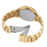 Michael Kors Sage Three-Hand Mother of Pearl White Dial Gold Steel Strap Watch for Women - MK4805 Authentic Buy Shop Now