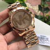 Michael Kors Runway Rose Gold Dial Rose Gold Steel Strap Watch for Women - MK5661 Authentic Buy Shop Now