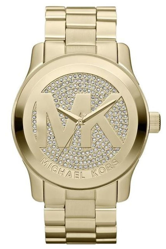 Michael Kors Runway Gold Dial Gold Steel Strap Watch for Women - MK5706 Authentic Buy Shop Now