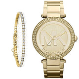 Michael Kors Parker Diamonds Gold Dial Gold Steel Strap Watch for Women - MK5784 Authentic Buy Shop Now