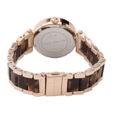 Michael Kors Parker Mother of Pearl Black Dial Two Tone Steel Strap Watch for Women - MK6414 Authentic Buy Shop Now