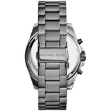 Michael Kors Bradshaw Chronograph Quartz White Dial Grey Steel Strap Watch For Men - MK5952 Authentic Buy Shop Now