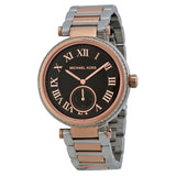 Michael Kors Skylar Black Dial Two Tone Steel Strap Watch for Women - MK5957 Authentic Buy Shop Now