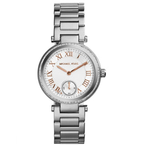 Michael Kors Skylar Quartz White Dial Silver Steel Strap Watch For Women - MK5970 Authentic Buy Shop Now