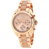 Michael Kors Bradshaw Rose Gold Dial Two Tone Steel Strap Watch for Women - MK6066 Authentic Buy Shop Now