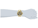 Michael Kors Wren Chronograph Crystal Pave Gold Dial Gold Steel Strap Watch for Women - MK6095 Authentic Buy Shop Now