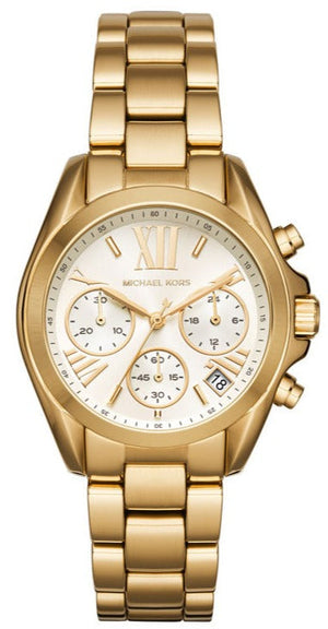 Michael Kors Lexington Quartz Gold Dial Gold Steel Strap Watch For Women - MK6267 Authentic Buy Shop Now