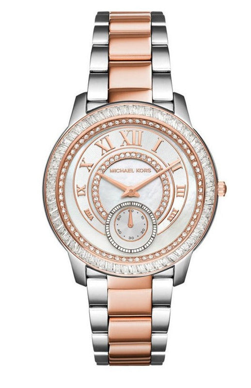 Michael Kors Madelyn Silver Dial Two Tone Steel Strap Watch for Women - MK6288 Authentic Buy Shop Now