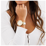 Michael Kors Parker White Dial Two Tone Steel Strap Watch for Women - MK6313 Authentic Buy Shop Now