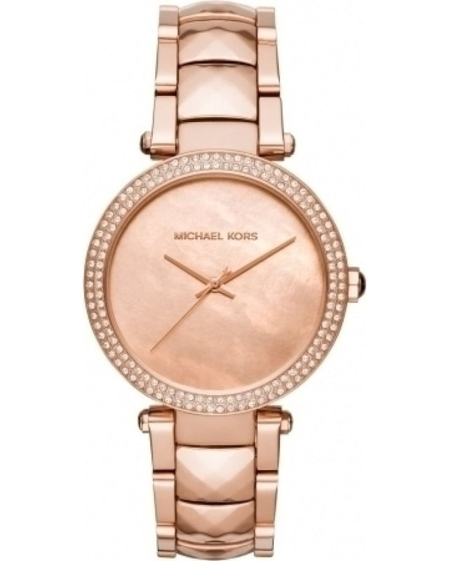 Michael Kors Parker Rose Gold Dial with Diamonds Rose Gold Steel Strap Watch for Women - MK6426 Authentic Buy Shop Now