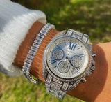 Michael Kors Mini Bradshaw Crystals Silver Dial Silver Steel Strap Watch For Women - MK6454 Authentic Buy Shop Now