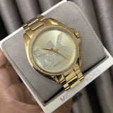 Michael Kors Bradshaw Quartz Gold Dial Gold Steel Strap Watch For Women - MK6555 Authentic Buy Shop Now