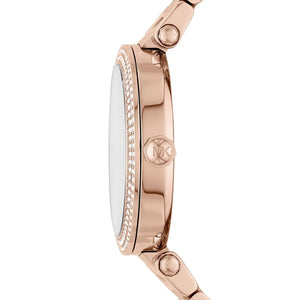 Michael Kors Parker Quartz Rose Gold Dial Rose Gold Steel Strap Watch For Women - MK6660 Authentic Buy Shop Now